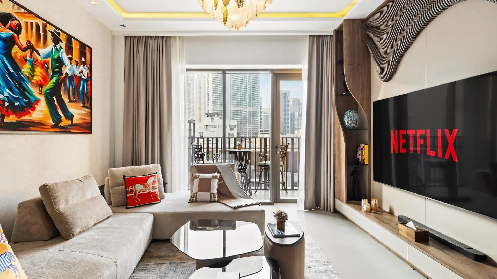 Stylish Poolside Apartment In Dubai Creek Harbour - By Dustay 0*,  United Arab Emirates